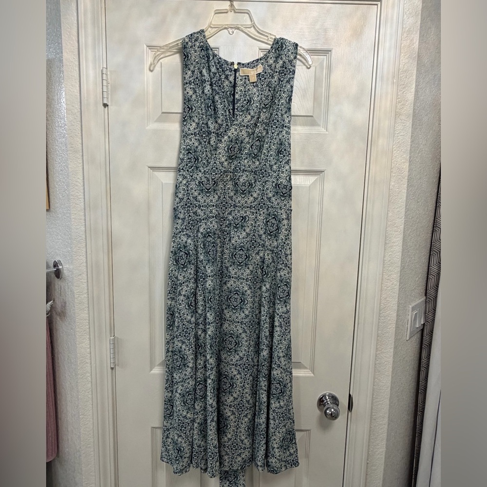 NWT MICHAEL Michael Kors Medallion Faux Wrap Midi Dress plus Size OX - Picture 4 of 9